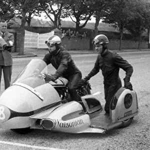 Bill Boddice & Wally Storr (Norton Watsonian) 1955 Sidecar TT