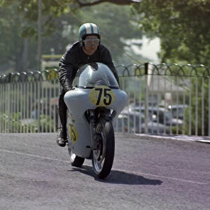 Brian Adams (Norton) on Ballaugh Bridge 1970 Senior TT