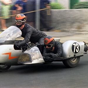 Brian Mee & P Louis (BSA) 1970 500cc Sidecar TT