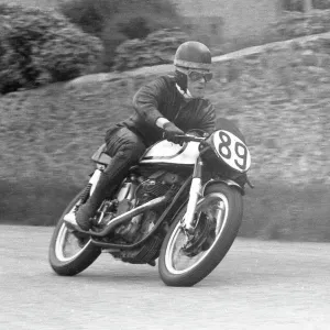 Brian Purslow (Norton) 1957 Junior TT