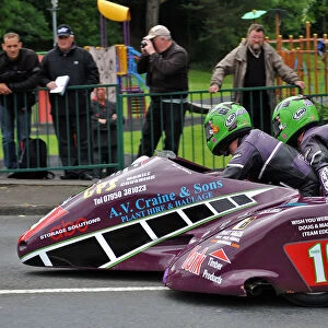 Carl Fenwick & Phil Knapton (Shelbourne Yamaha) 2014 Sidecar TT