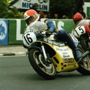 Chas Mortimer (Yamaha) and Jeff Sayle (Yamaha) 1979 Classic TT