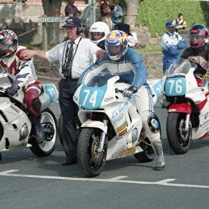 Chris Kneen (Yamaha) & Wayne Taylor (Honda) 1996 Junior Manx Grand Prix