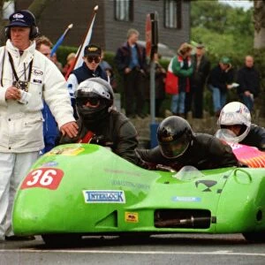 Chris Lawrance & Richard Lawrance (Derbyshire Yamaha) 1996 Sidecar TT