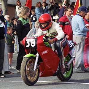 Chris Petty (Kawasaki) 1990 Lightweight 400 TT