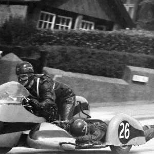 Chris Vincent & Eric Hardy (BSA) 1960 Sidecar TT