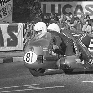 Colin Rispin & Malcolm Findley (Rifi BSA) 1973 750cc Sidecar TT