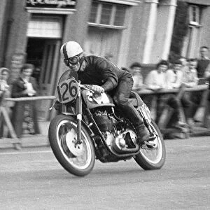 Cyril Huxley (BSA) 1957 Junior Newcomers Manx Grand Prix