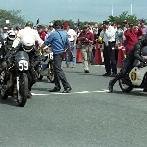 Cyril Malem (URS Seeley) and Peter Marriott (AJS) 1993 Classic Lap