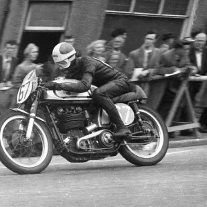 Dave Chadwick (Norton) 1955 Junior TT