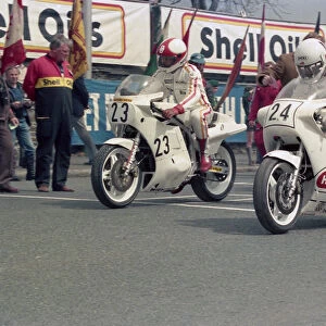Dave Dean (Suzuki) and Peter Rubatto (Suzuki) 1986 Formula One TT