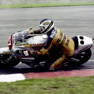 Dave Hiscock (Coleman Suzuki) 1982 Donington