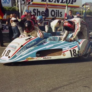 Dave Molyneux & Paul Kneale 1987 Sidecar TT Print Dave Molyneux & Paul Kneale 1987 Sidecar TT Print