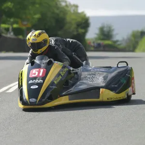 Dave Saunders & Grace Bradbury (KCR Suzuki) 2012 Sidecar TT