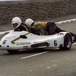 Dave Saville & Simon Birchall (Sabre Yamaha) 1980 Sidecar TT Print Dave Saville & Simon Birchall (Sabre Yamaha) 1980 Sidecar TT Print