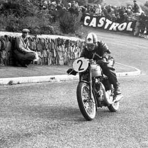 David Dalziel (Triumph) 1955 Senior Clubman TT