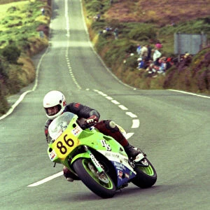 David Miller (Kawasaki) 1993 Senior Manx Grand Prix