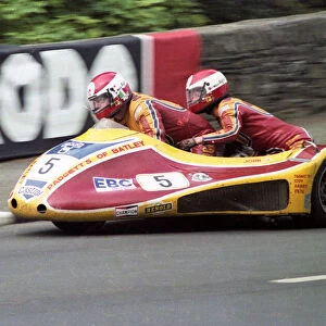 Dennis Bingham & Julia Bingham (Padgett Yamaha) 1983 Sidecar TT