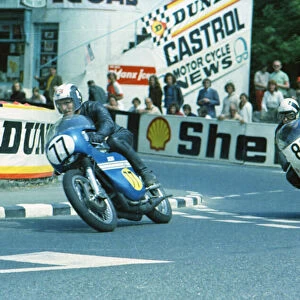 Dennis Brew (Suzuki) and Steve Moynihan (Norton) 1973 Senior TT