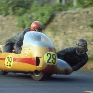 Derek Bayley & R J Carwright (PRB) 1971 500 Sidecar TT