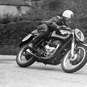 Derek Ennett (Matchless) 1954 Senior Manx Grand Prix