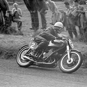 Derek Farrant (AJS) 1953 Senior Ulster Grand Prix