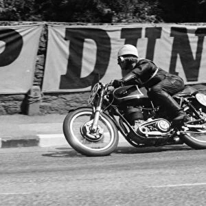 Derek Powell (AJS) 1955 Junior TT