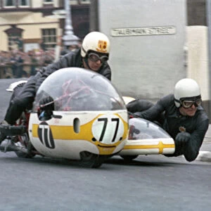 Derek Rumble & Alex MacFadzean (BSA) 1966 Sidecar TT