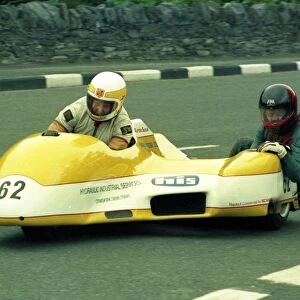 Derek Rumble and David Burrows (Suzuki) 1986 Sidecar TT
