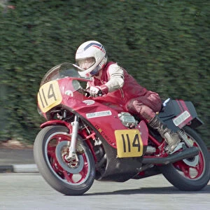 Derek Whalley (Guzzi) 1987 Senior Manx Grand Prix