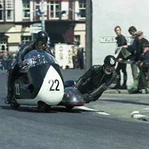 Derek Yorke & A D Lodge (Triton) 1967 Sidecar TT