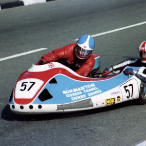 Dick Tapken & John Gibbard (Honda) 1981 Sidecar TT