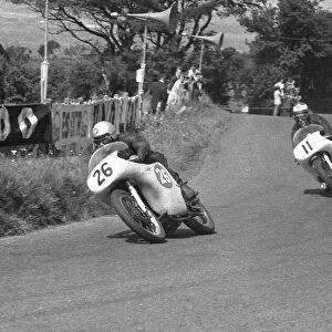 Dickie Dale (AJS) and Tom Phillis (Norton) 1959 Junior Ulster Grand Prix