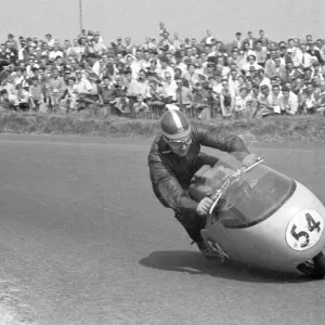 Dickie Dale (Guzzi) 1955 Senior Ulster Grand Prix