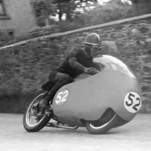 Dickie Dale (Guzzi) 1957 Junior TT