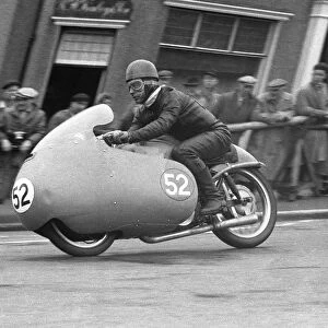 Duilio Agostini at Bray Hill: 1956 Junior TT