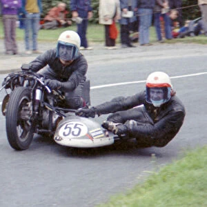 Eric Bregazzi & Jimmy Creer (BSA) 1974 Sidecar 750 TT