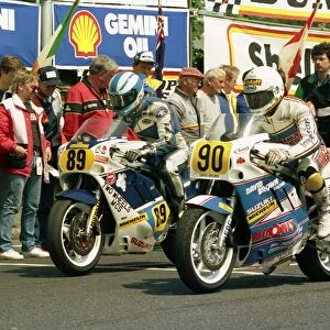Eric Galbraith and Mark Linscott (Suzuki) 1988 Senior TT