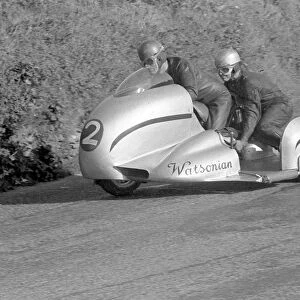 Eric Oliver / Les Nutt (Norton Watsonian): 1954 Sidecar TT