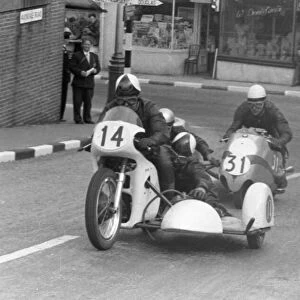 Eric Walker & Jim Billington (WRB Triumph) and Helmut Fath &