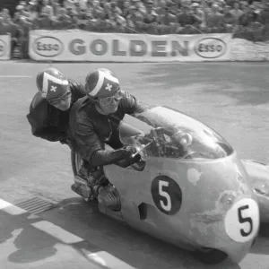 Florian Camathias / Roland Foll (BMW) 1960 Sidecar TT