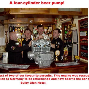 A four-cylinder beer pump