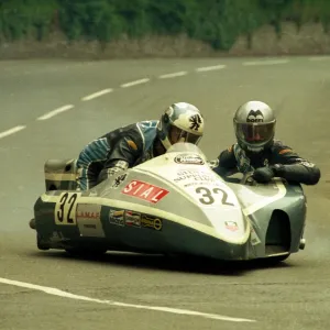 Franco Martinel & Marco Fattorelli (Yamaha) 1988 Sidecar TT