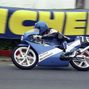 Frank Duffy at Braddan Bridge: 1990 Ultra Lightweight TT