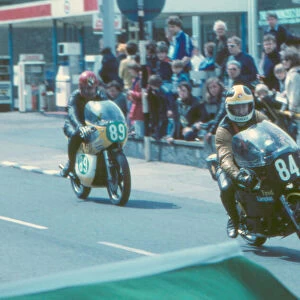 Fred Broadbent (Suzuki) & Bob Orton (Mowbray Suzuki) 1979 Formula 3 TT