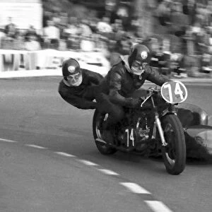 Fred Cornbill & Ms Findlay (Triumph) 1966 Sidecar TT