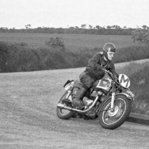 Freddie Hawken (Matchless) Travelling marshal 1955 TT