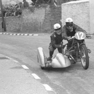 Fritz Hillebrand & Manfred Grunwald (BMW) 1954 Sidecar TT