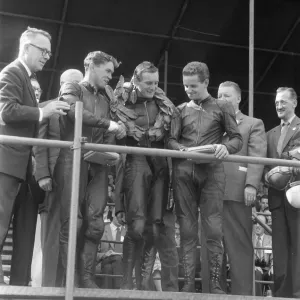 Gary Hocking, Mike Hailwood and Ernst Degner 1959 Ultra Lightweight Ulster Grand Prix
