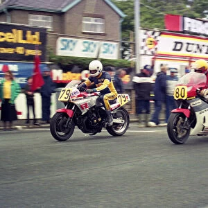 Gary Tate (Yamaha) and John Caffrey (Yamaha) 1987 Senior TT